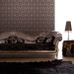 Фрагмент гостиной с флизелиновыми обоями "Songbird" производства Loymina, арт.GT5 010, с классическим рисунком-вензелем, оплата онлайн